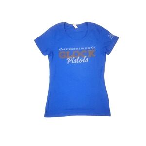 Glock‎ Pistols Women's Blue Lock Perfection Short Sleeve T-Shirt Small